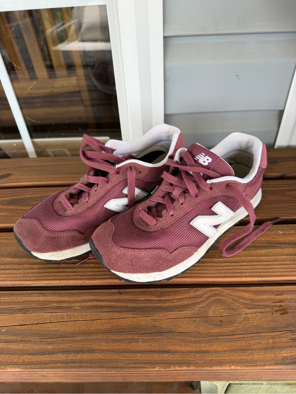 New Balance Women’s Maroon Lace-Up Athletic Sneakers - Picture 1 of 4